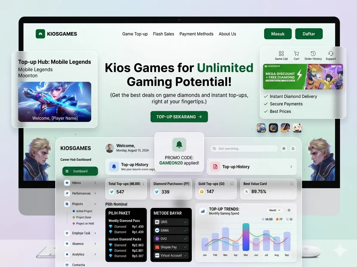 Topup Game project preview